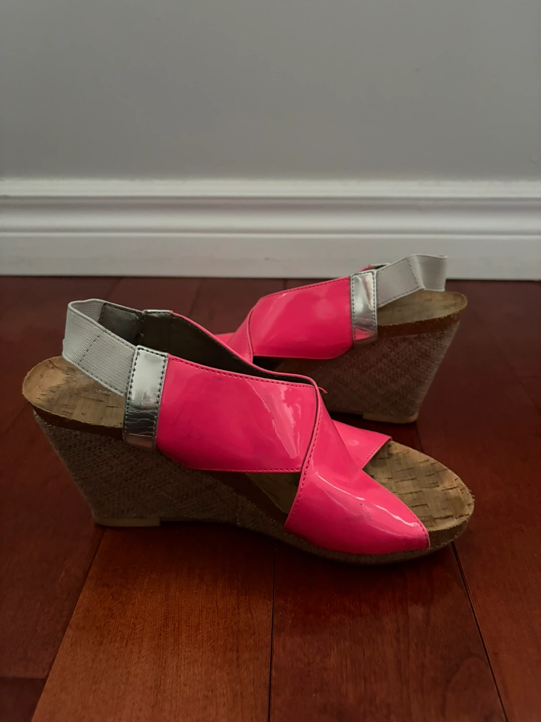 Women's Pink Wedge Sandals - photo 3