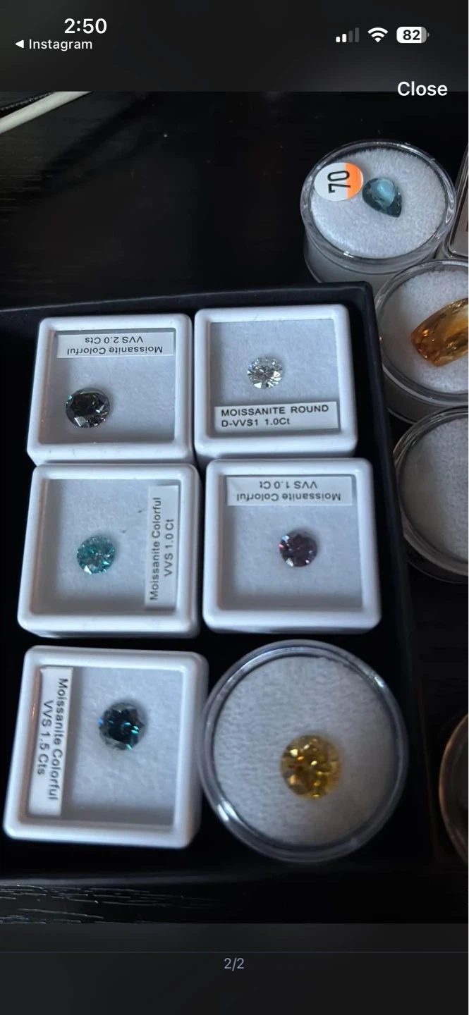 (READ DESCRIPTION) Assorted Loose Gemstones - Moissanite & More - photo 2