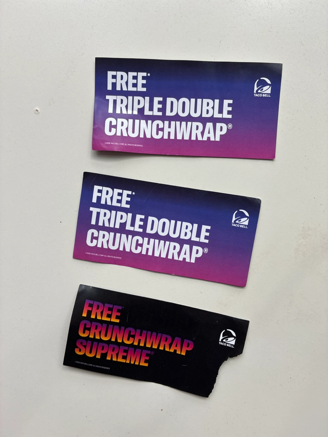 Taco Bell Free Crunchwrap Vouchers