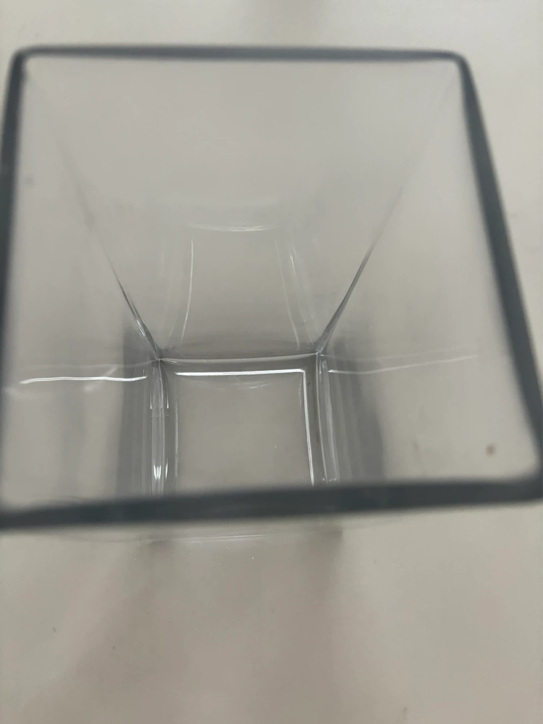 Clear Glass Vase ⚽ - photo 2