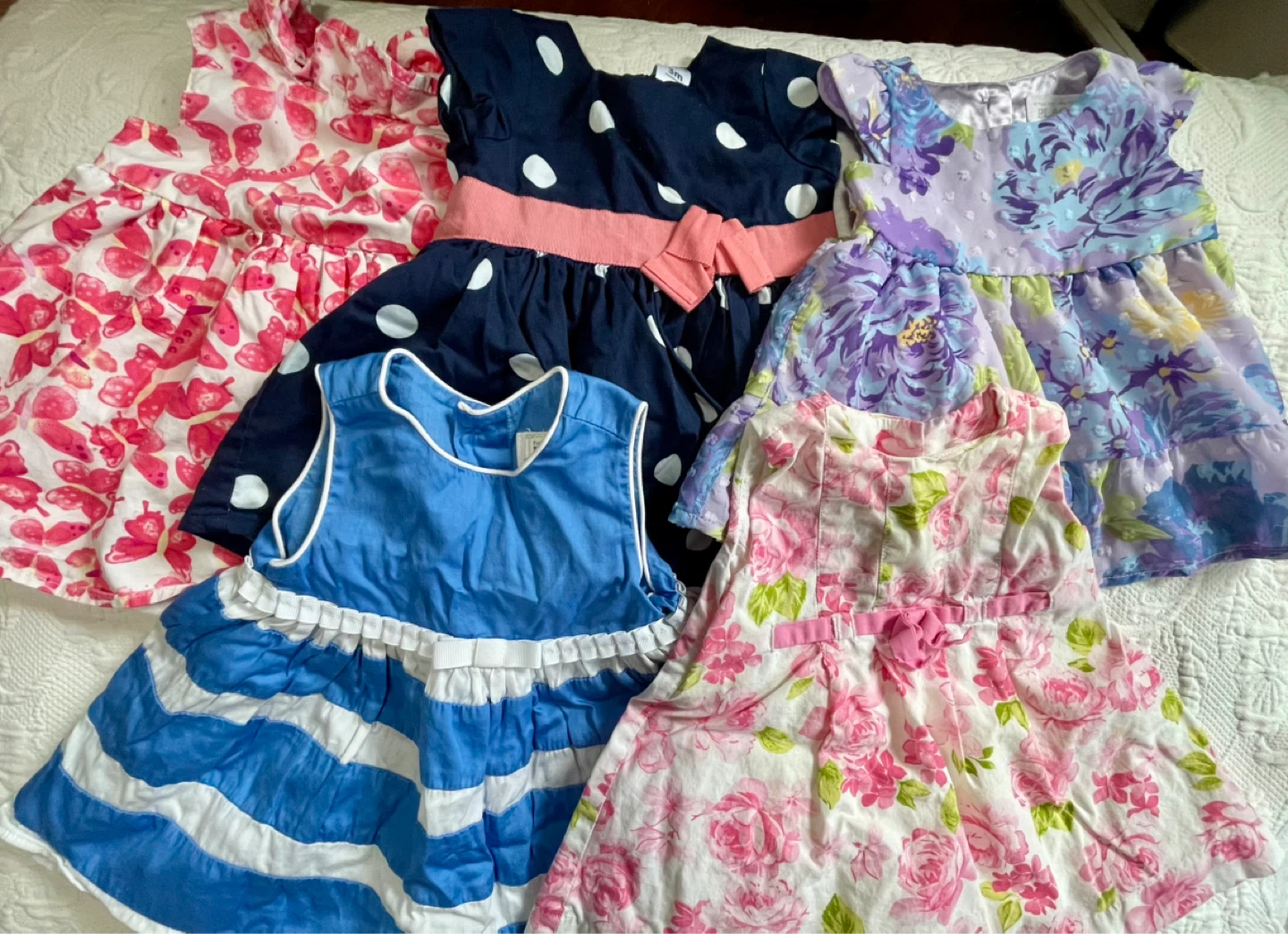 Bundle: Five 0-3 Month Dresses