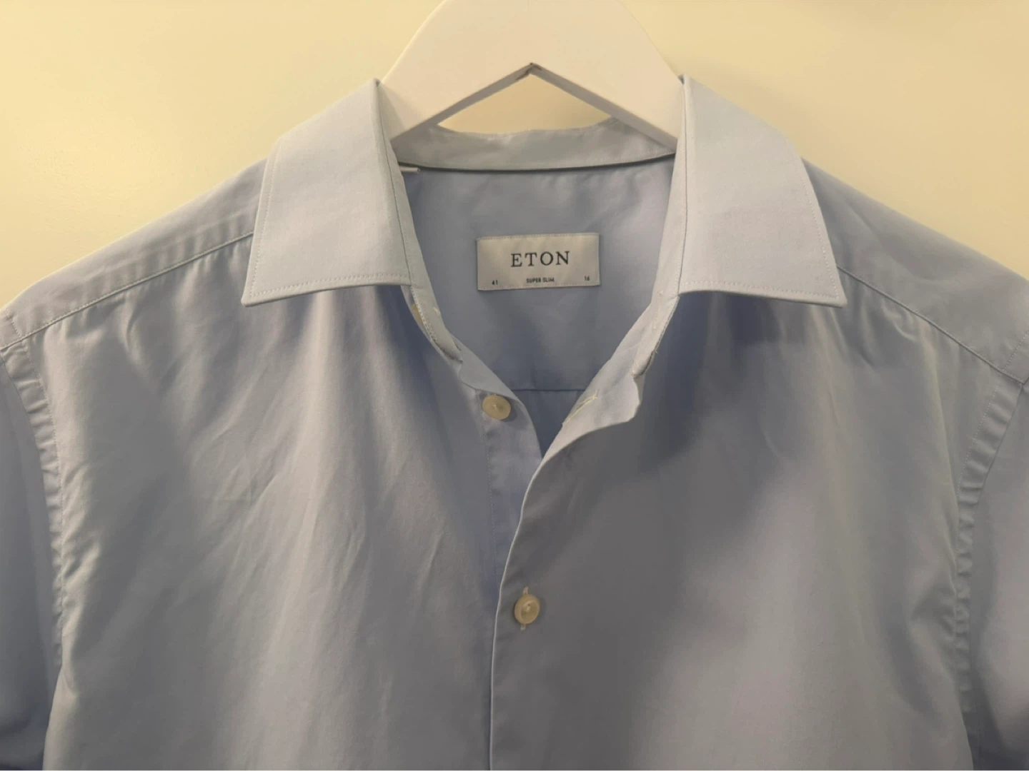 Eton Light Blue Super Slim Fit Dress Shirt - photo 4