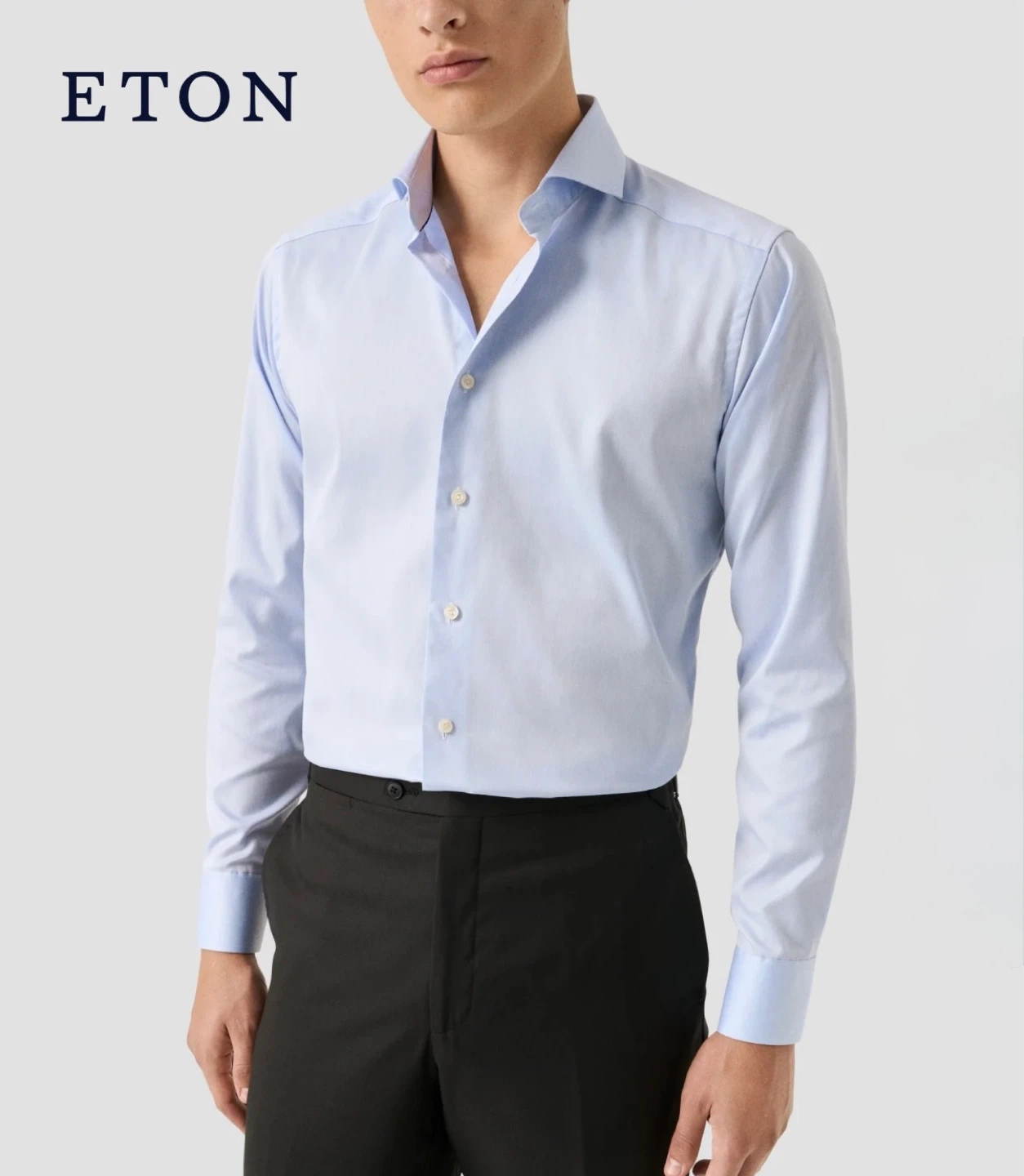 Eton Light Blue Super Slim Fit Dress Shirt