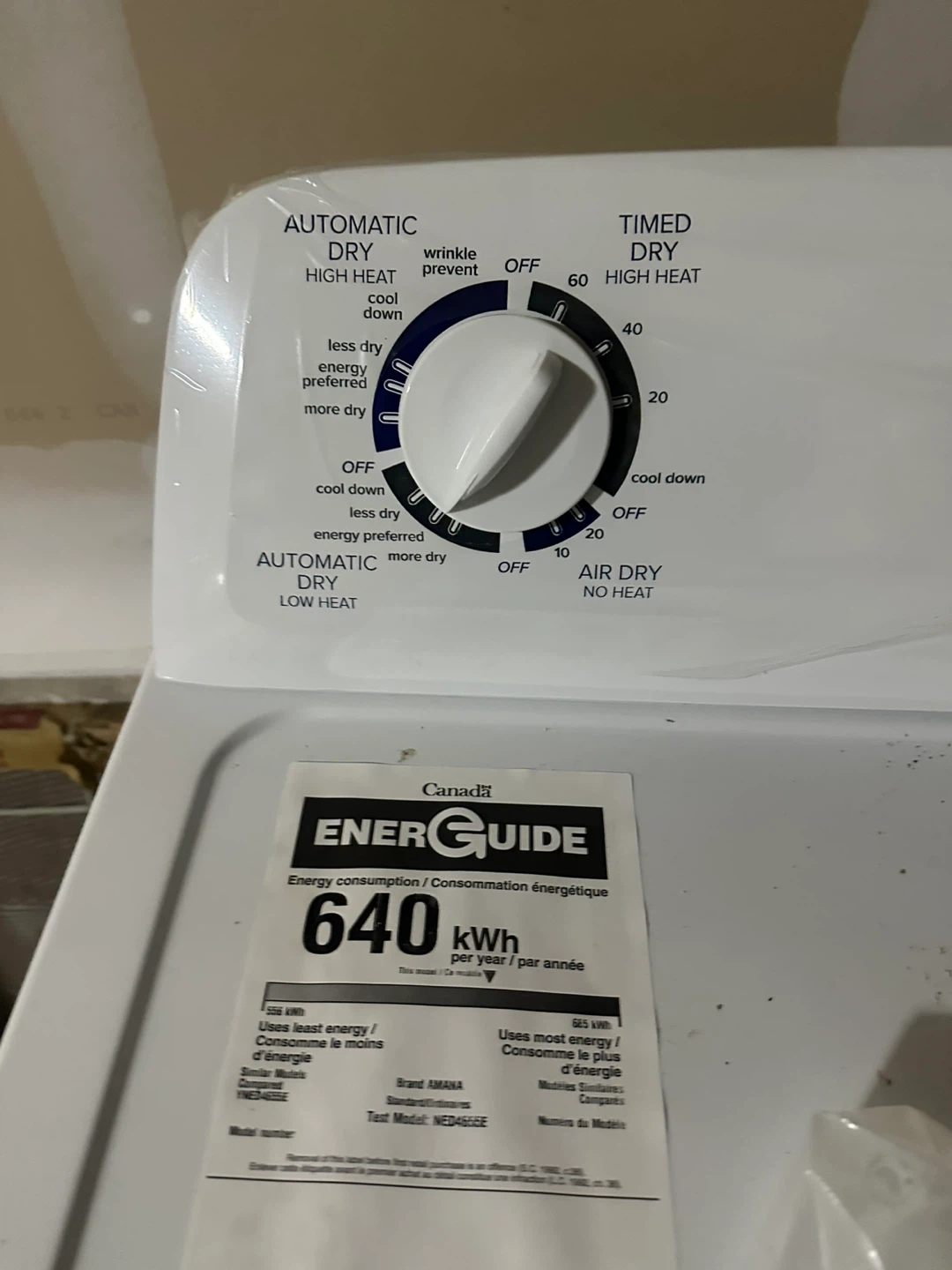 Amana White Electric Dryer - photo 3