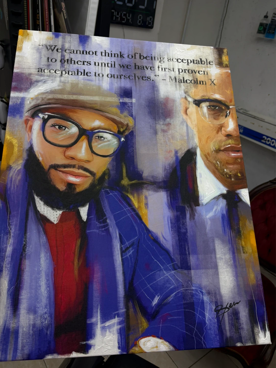 Malcolm X Quote Art Print - photo 4