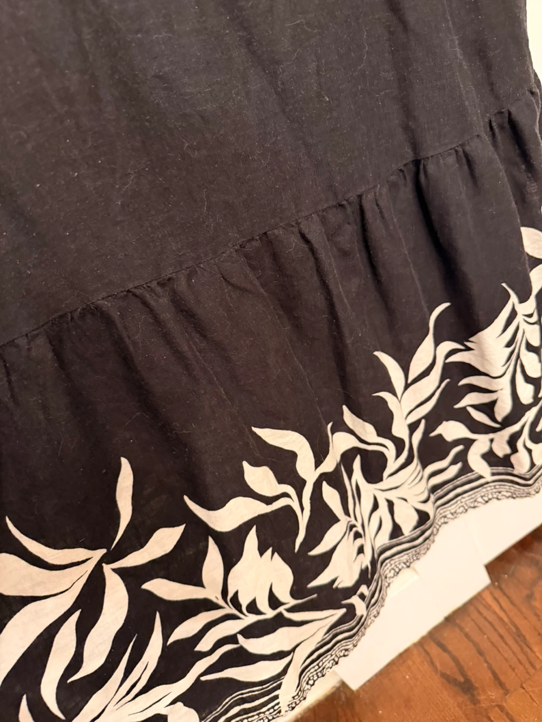 Style & Co Black Floral Print Maxi Dress Size L - photo 5