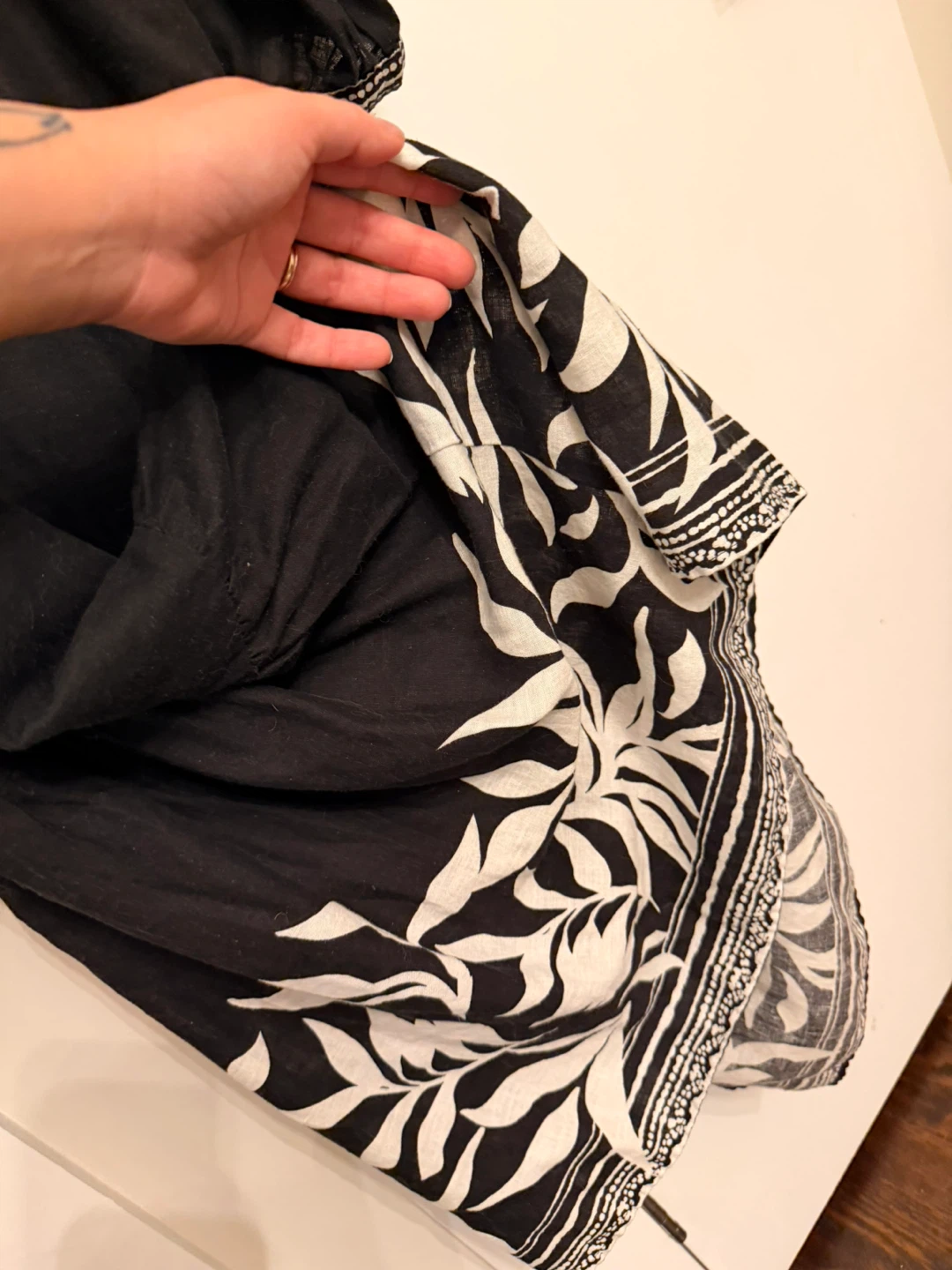 Style & Co Black Floral Print Maxi Dress Size L - photo 4