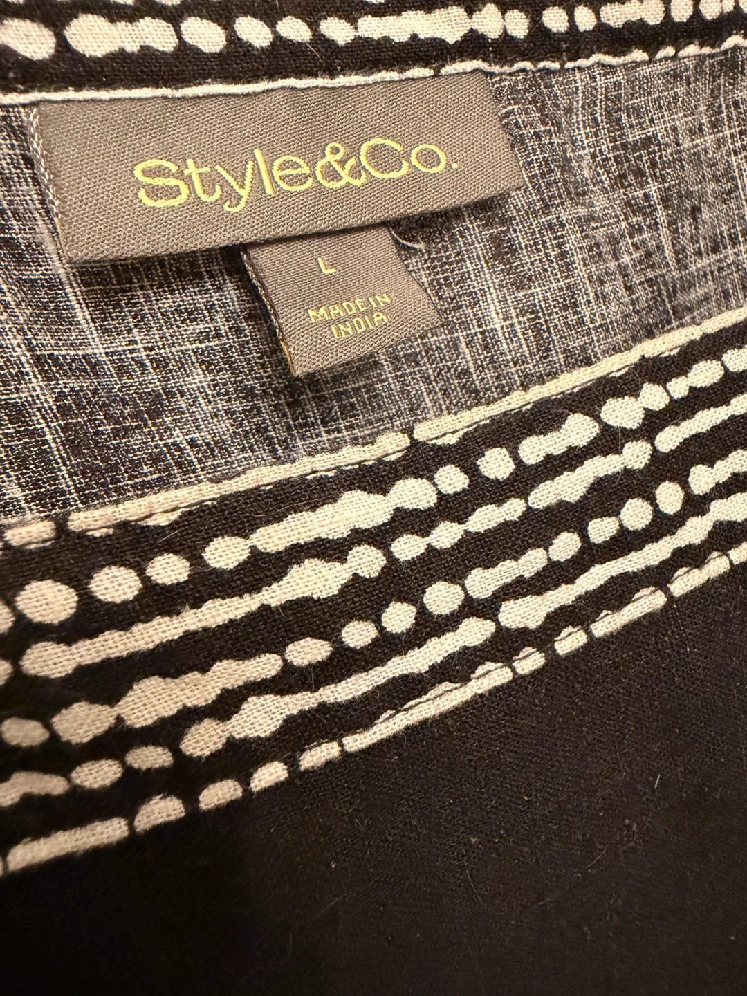 Style & Co Black Floral Print Maxi Dress Size L - photo 2