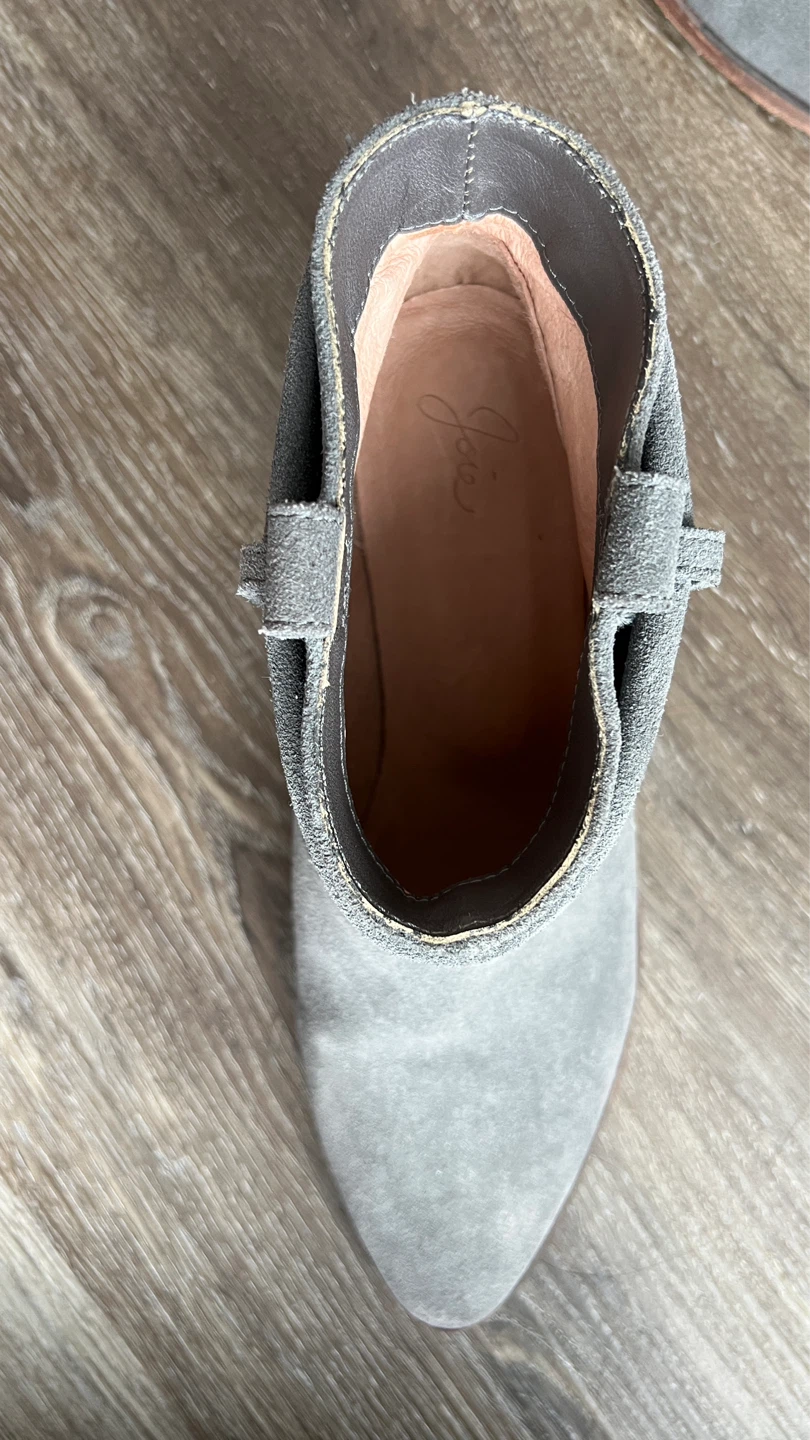 Joie Grey Suede Ankle Boots - Size 39.5 (women’s 9.5) - photo 2