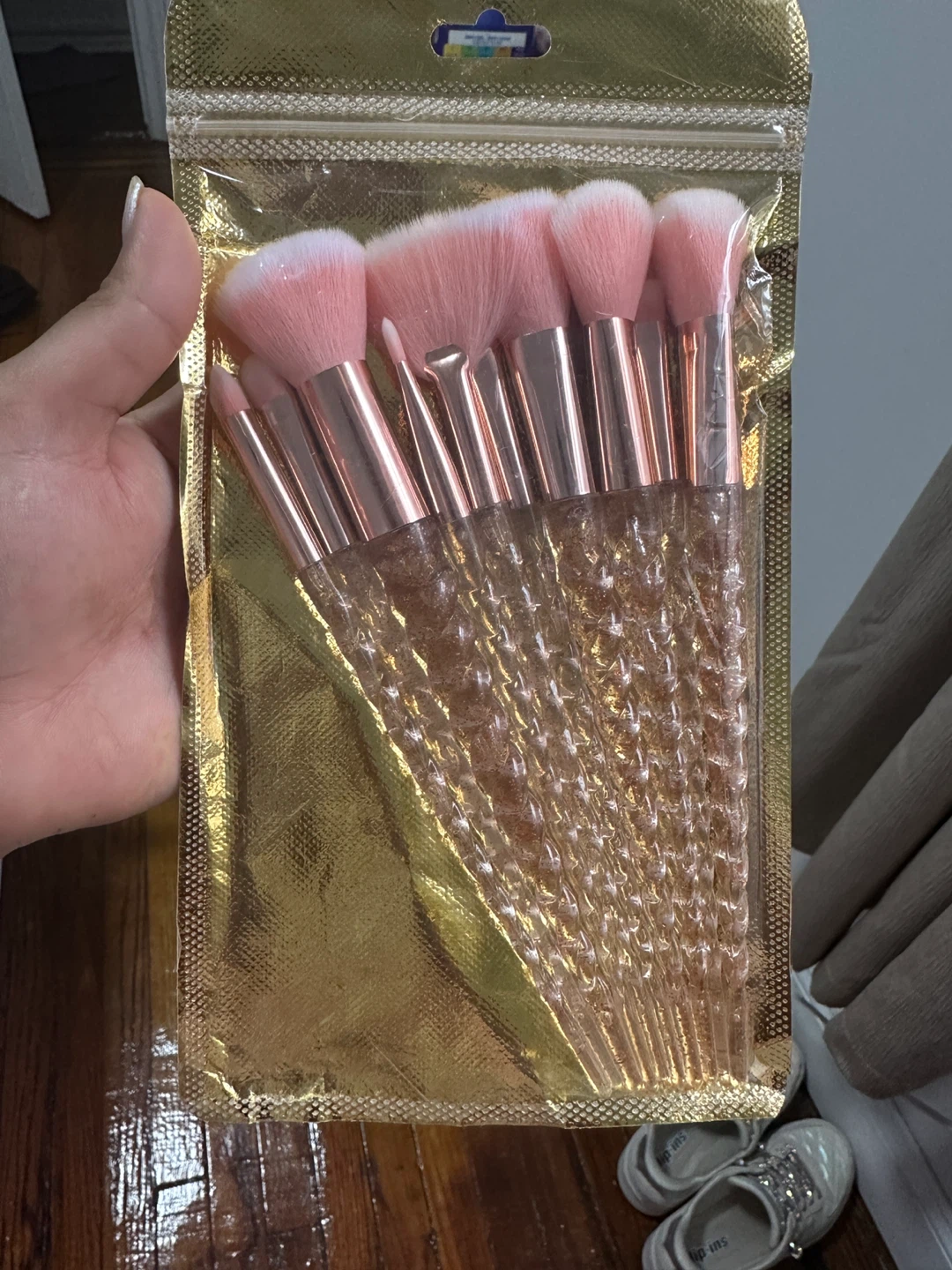 10 pieces Makeup Brush Set - Pink & Rose Gold - photo 4