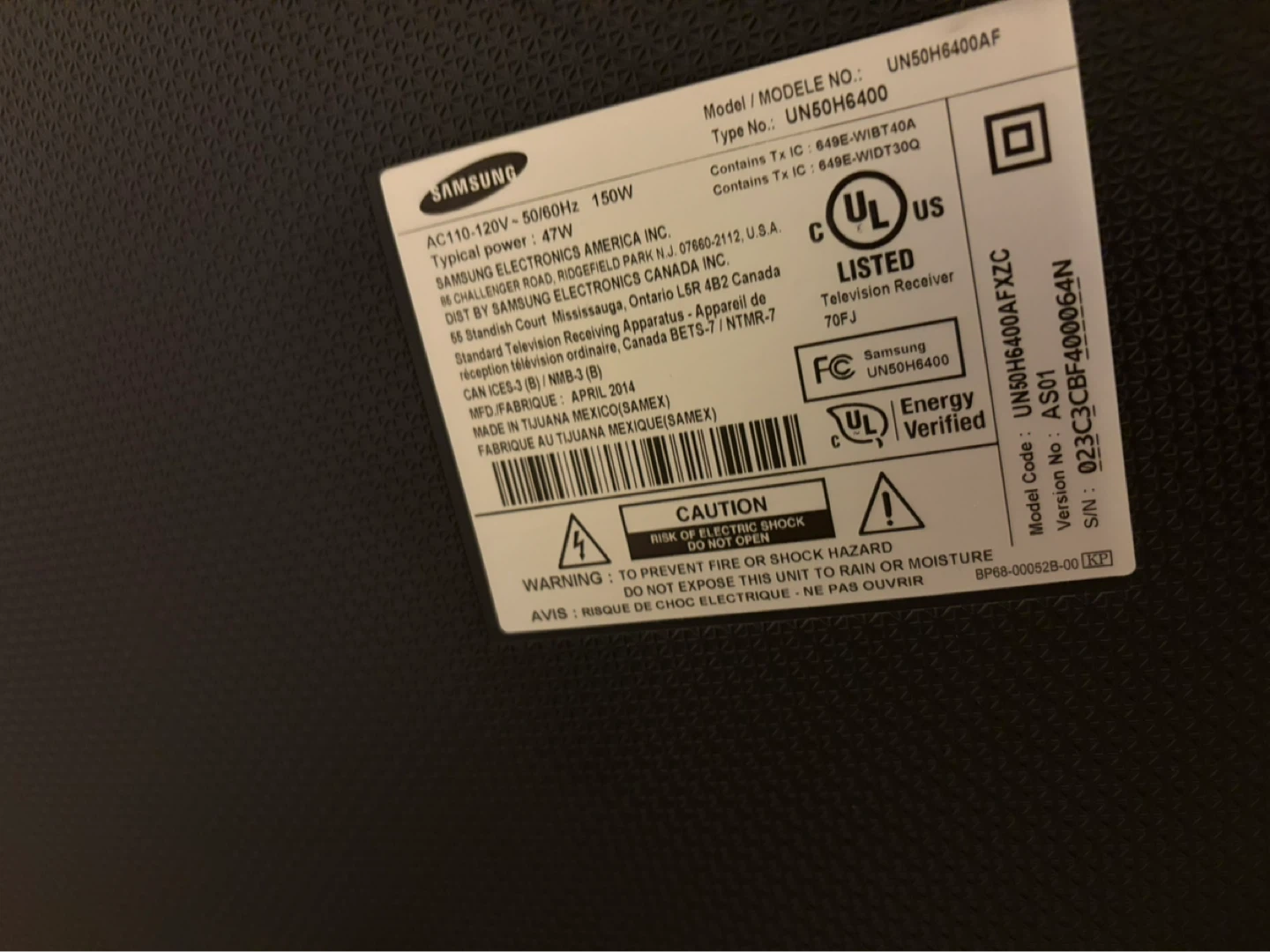 Samsung UN50H6400AF 50" Smart TV - photo 4
