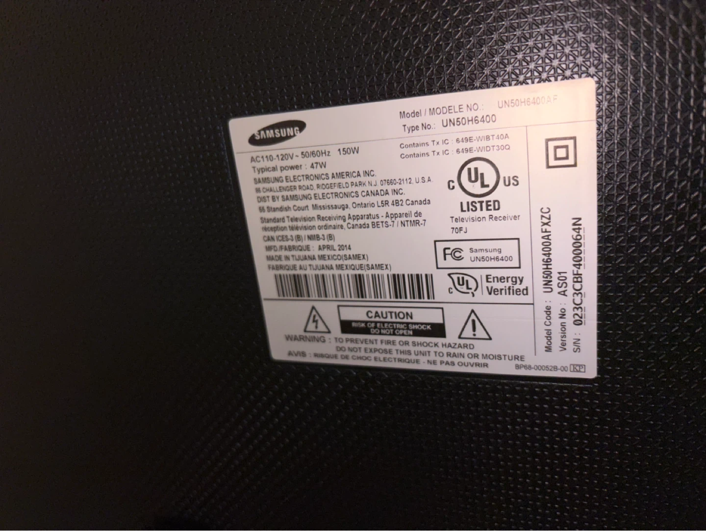 Samsung UN50H6400AF 50" Smart TV - photo 3