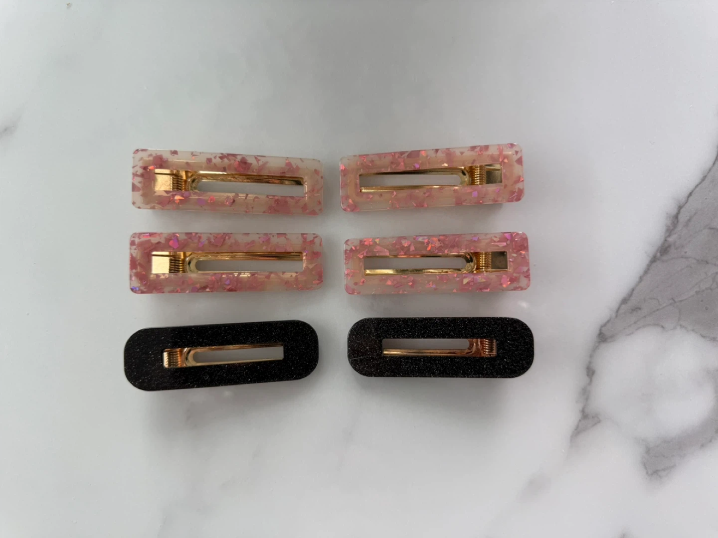 ⚽️Set of 6 Glitter Hair Clips