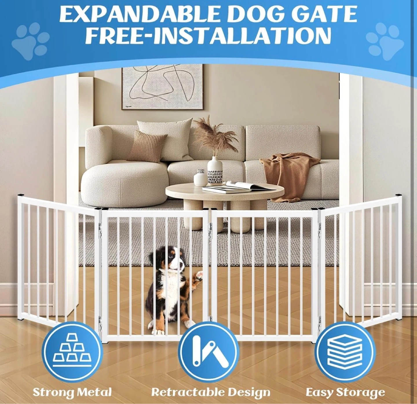 Freestanding Short Small Dog Gate