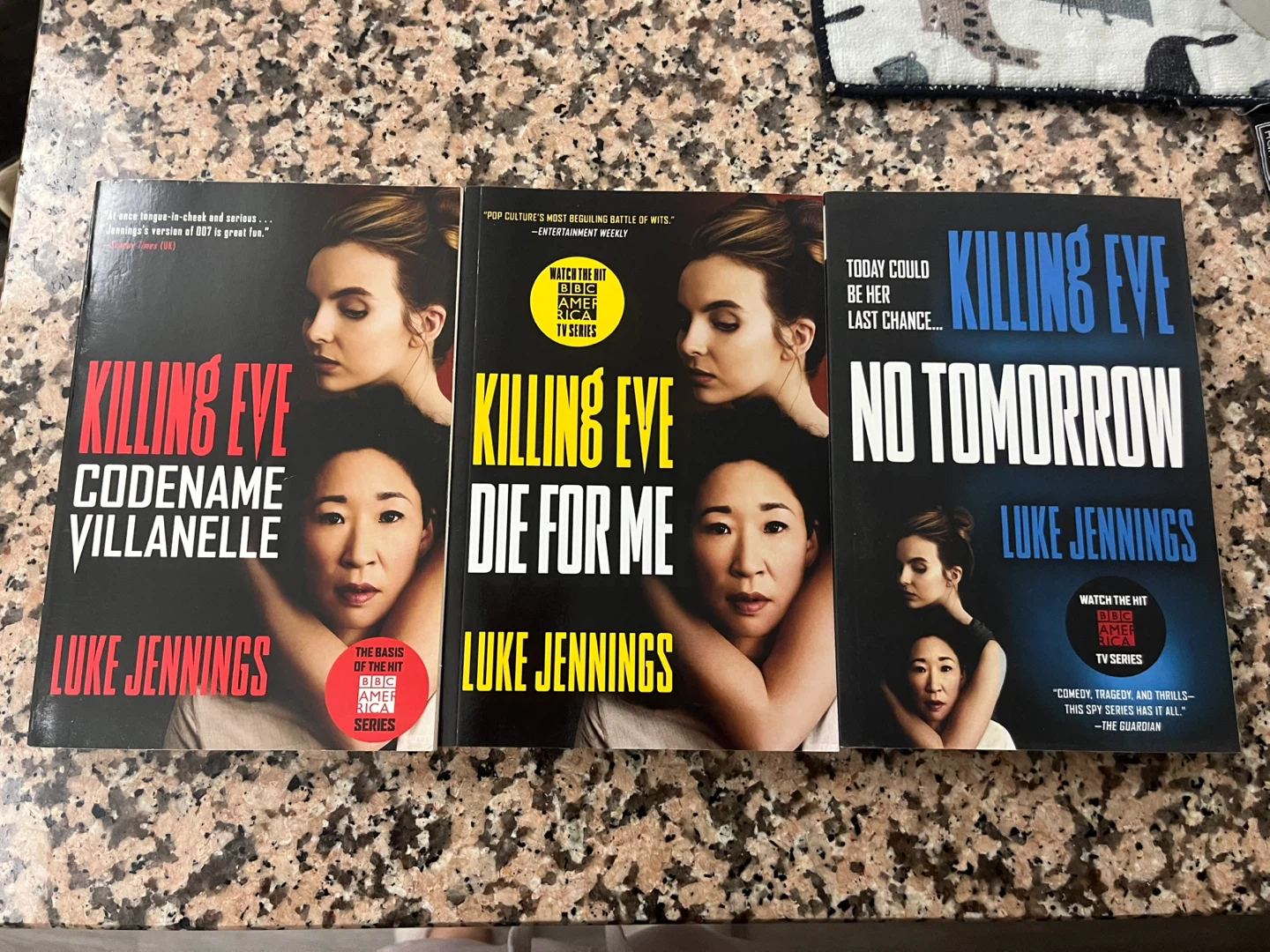 Killing Eve Books - Codename Villanelle, Die For Me, No Tomorrow