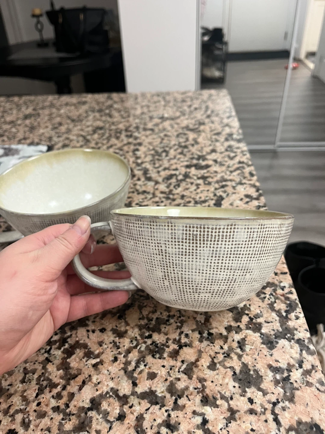 Set of 2 Ceramic Soup Bowls/Mugs - photo 2