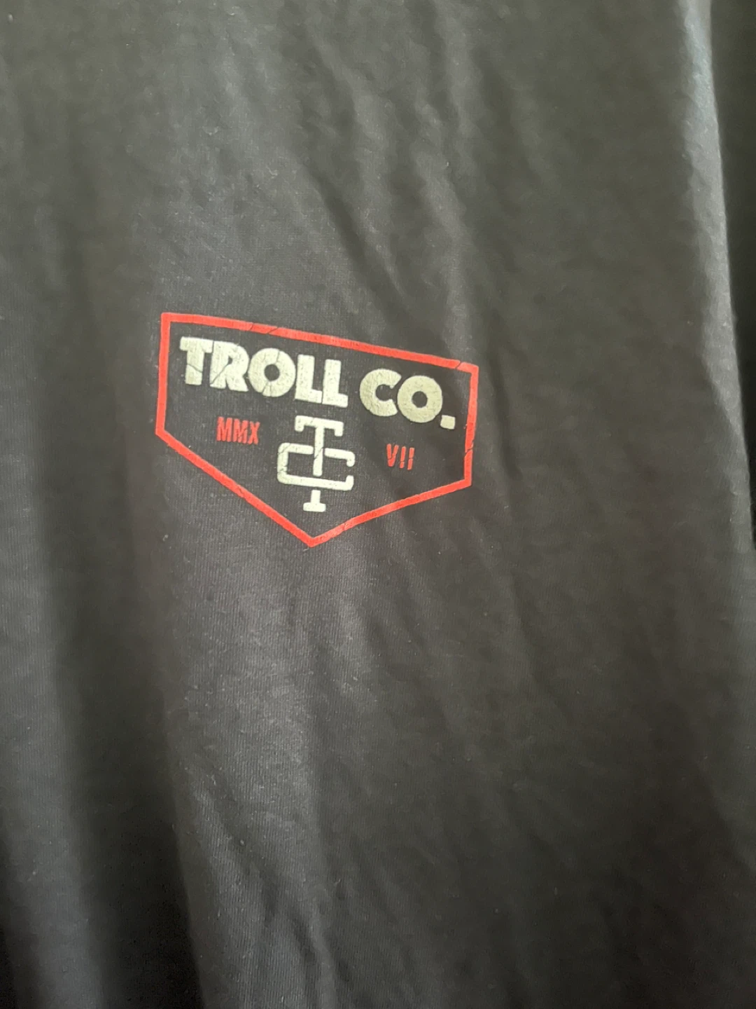 Troll Co. Support Blue Collar T-Shirt XL - photo 2