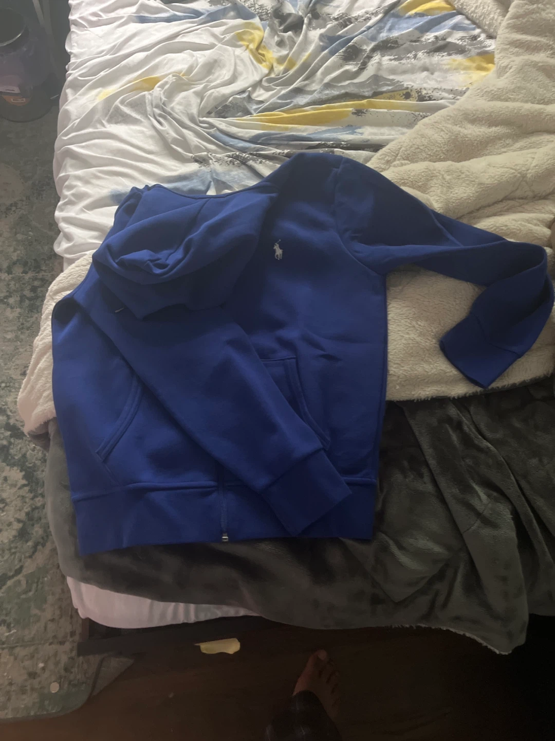 Royal Blue Polo Ralph Lauren Zip-Up Hoodie - photo 2