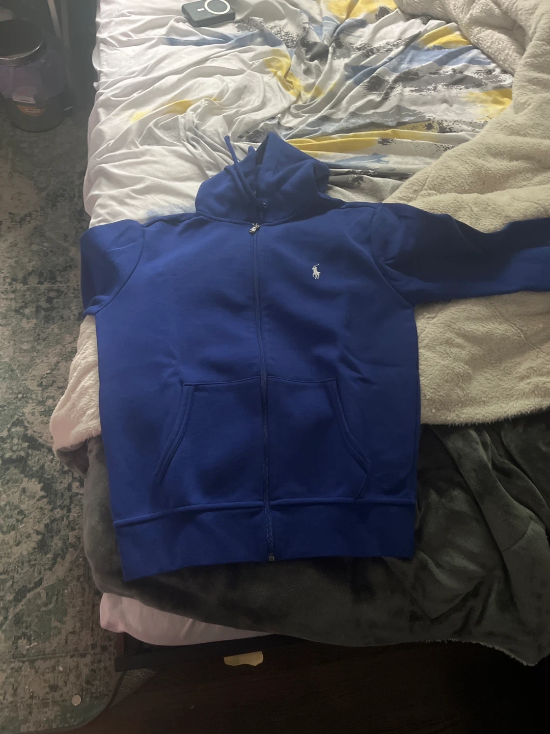 Royal Blue Polo Ralph Lauren Zip-Up Hoodie