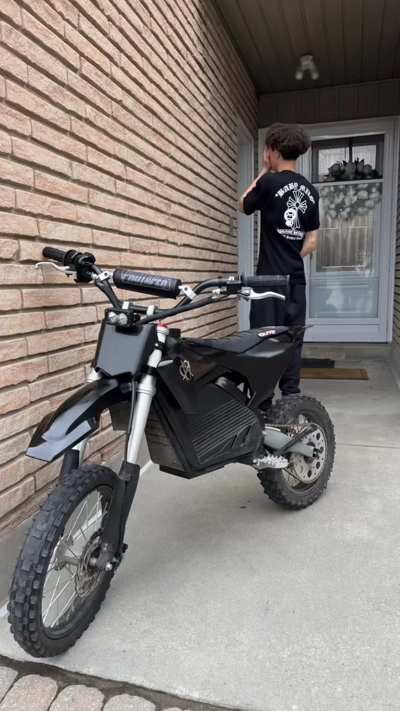 Black Electric Dirt Bike 76v - photo 2