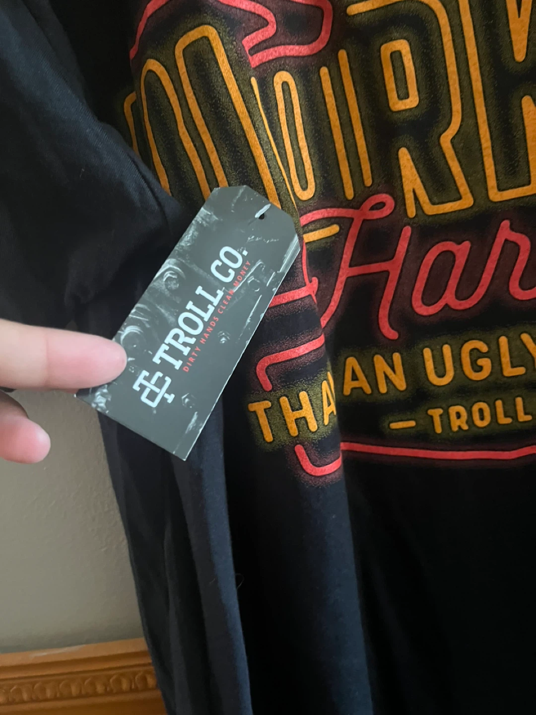 Troll Co. "Working Harder Than An Ugly Stripper" T-Shirt - photo 4