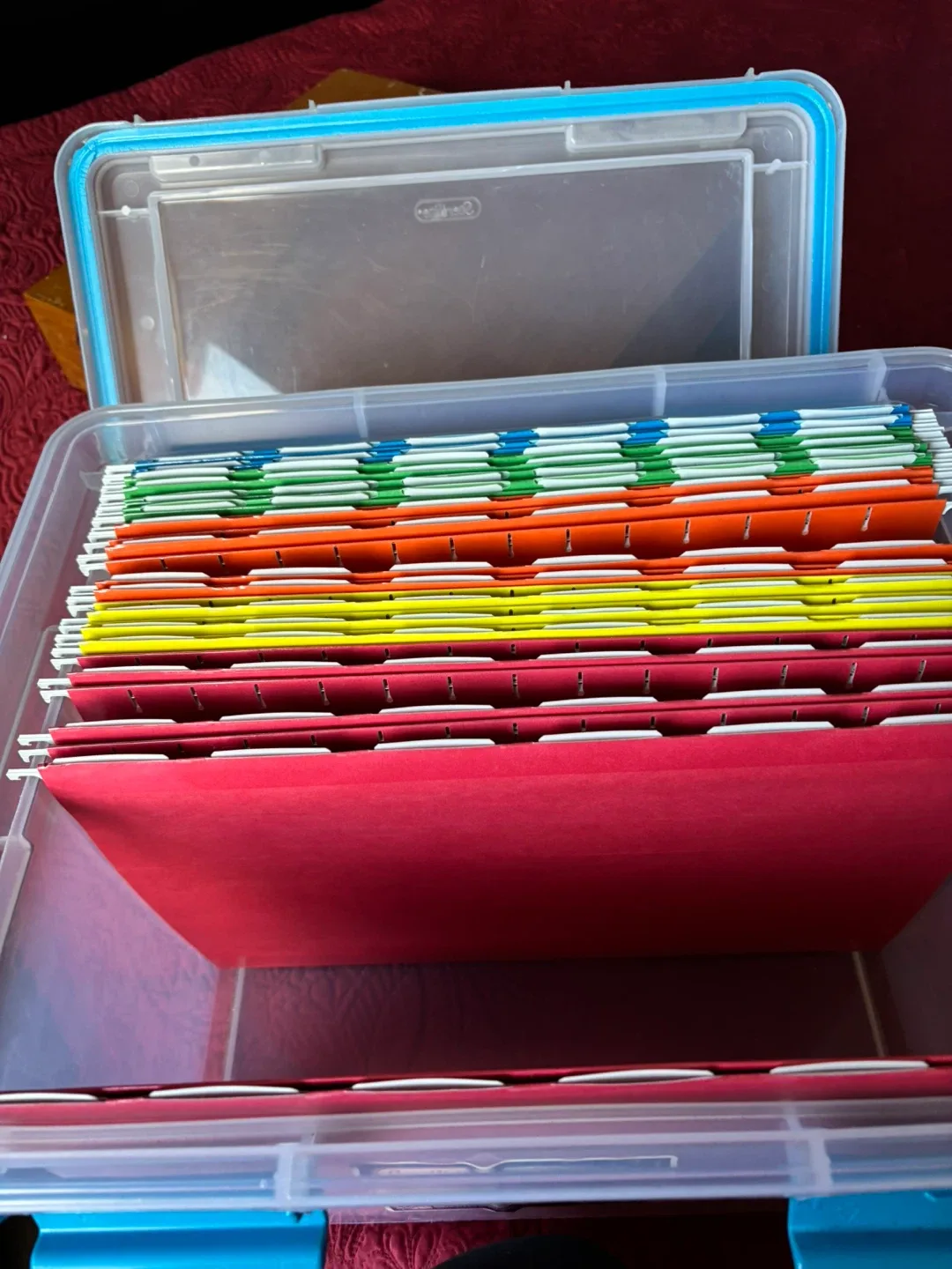 Sterilite Storage Bin with File Folders - photo 2