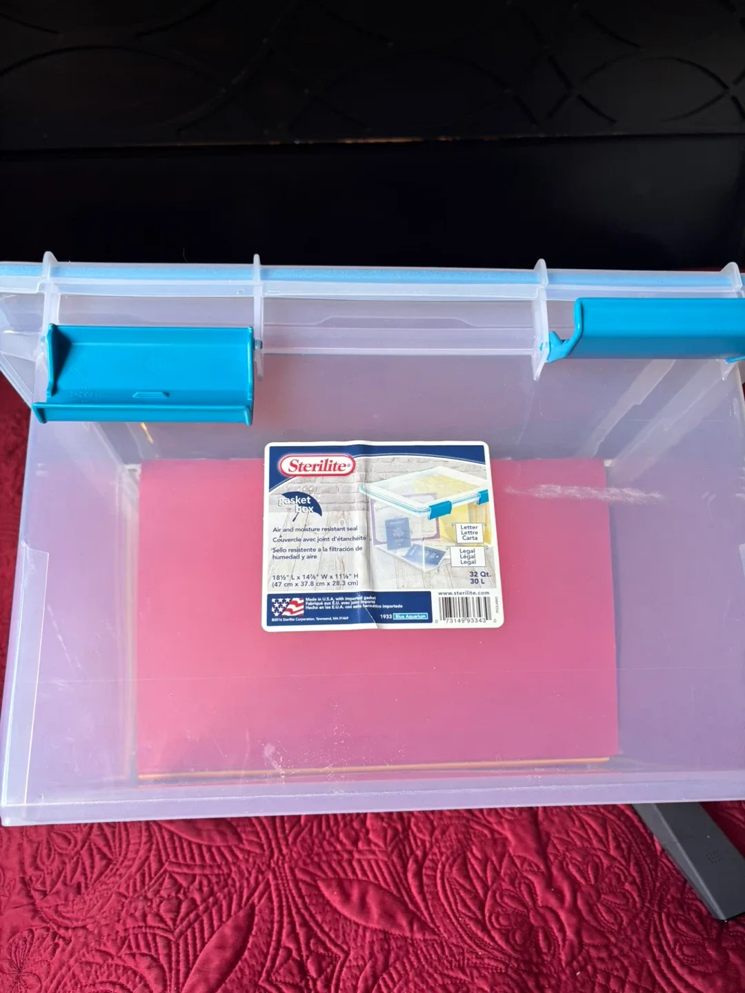 Sterilite Storage Bin with File Folders - photo 3