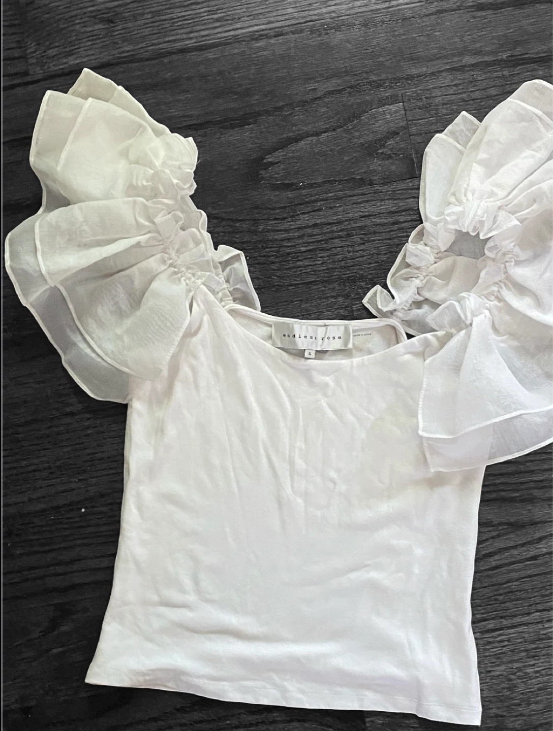 Endless Rose Ruffled Top, Size S