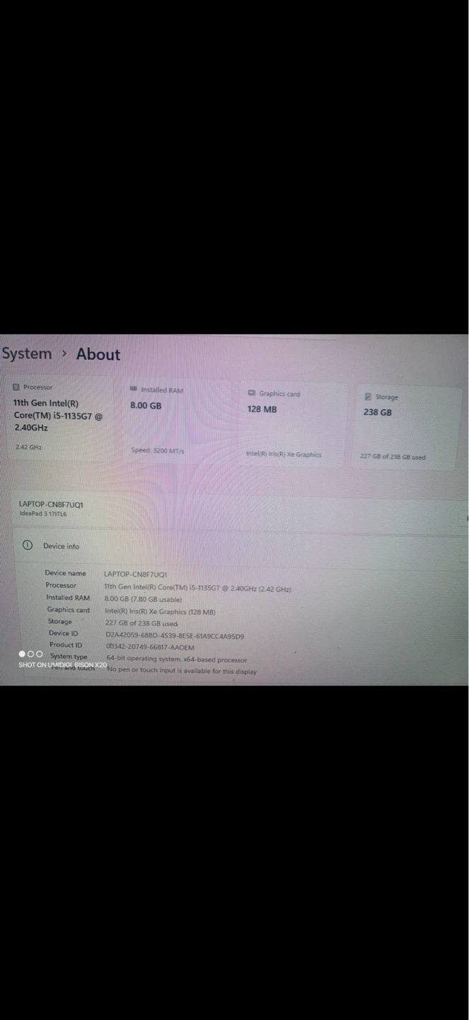 Lenovo IdeaPad 3 Laptop - 11th Gen Intel Core i5