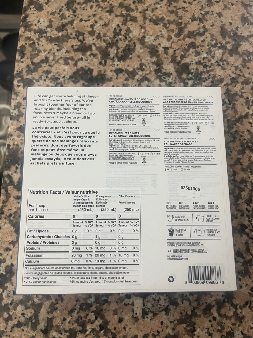 Unopened David’s tea boxed set - photo 3