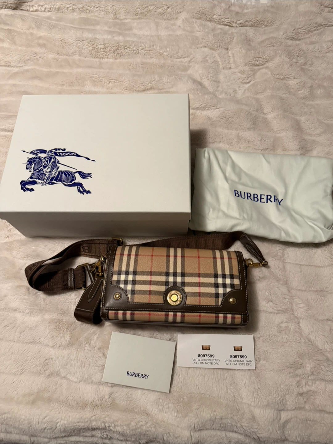 Burberry Top Handle Note bag - archive beige/military - photo 5