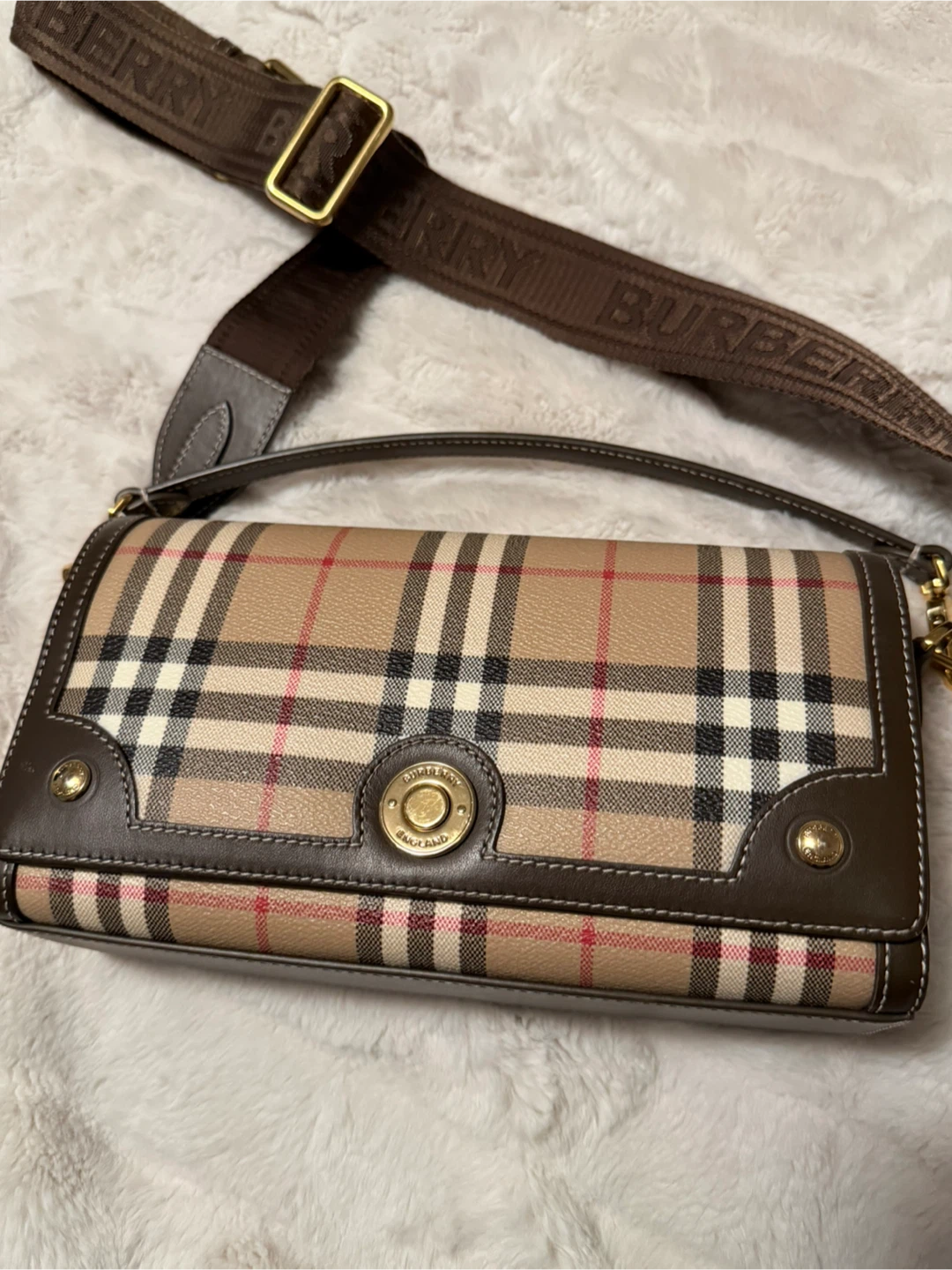Burberry Top Handle Note bag - archive beige/military - photo 2