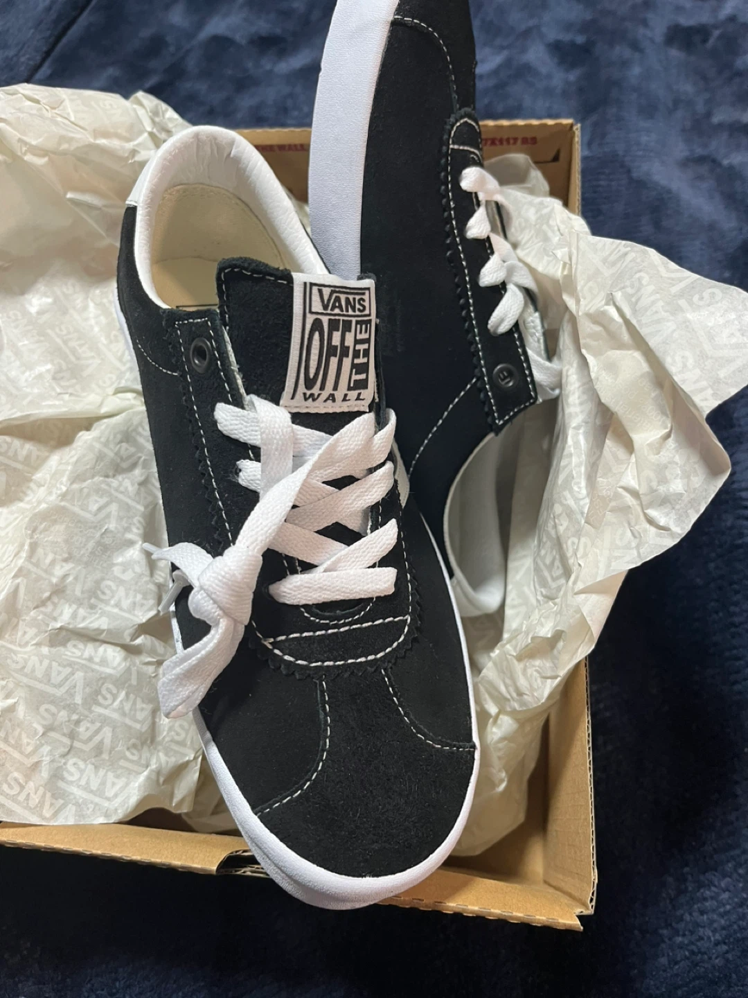 Vans Sport Lo Off The Wall Shoes Black Size 8 - photo 3