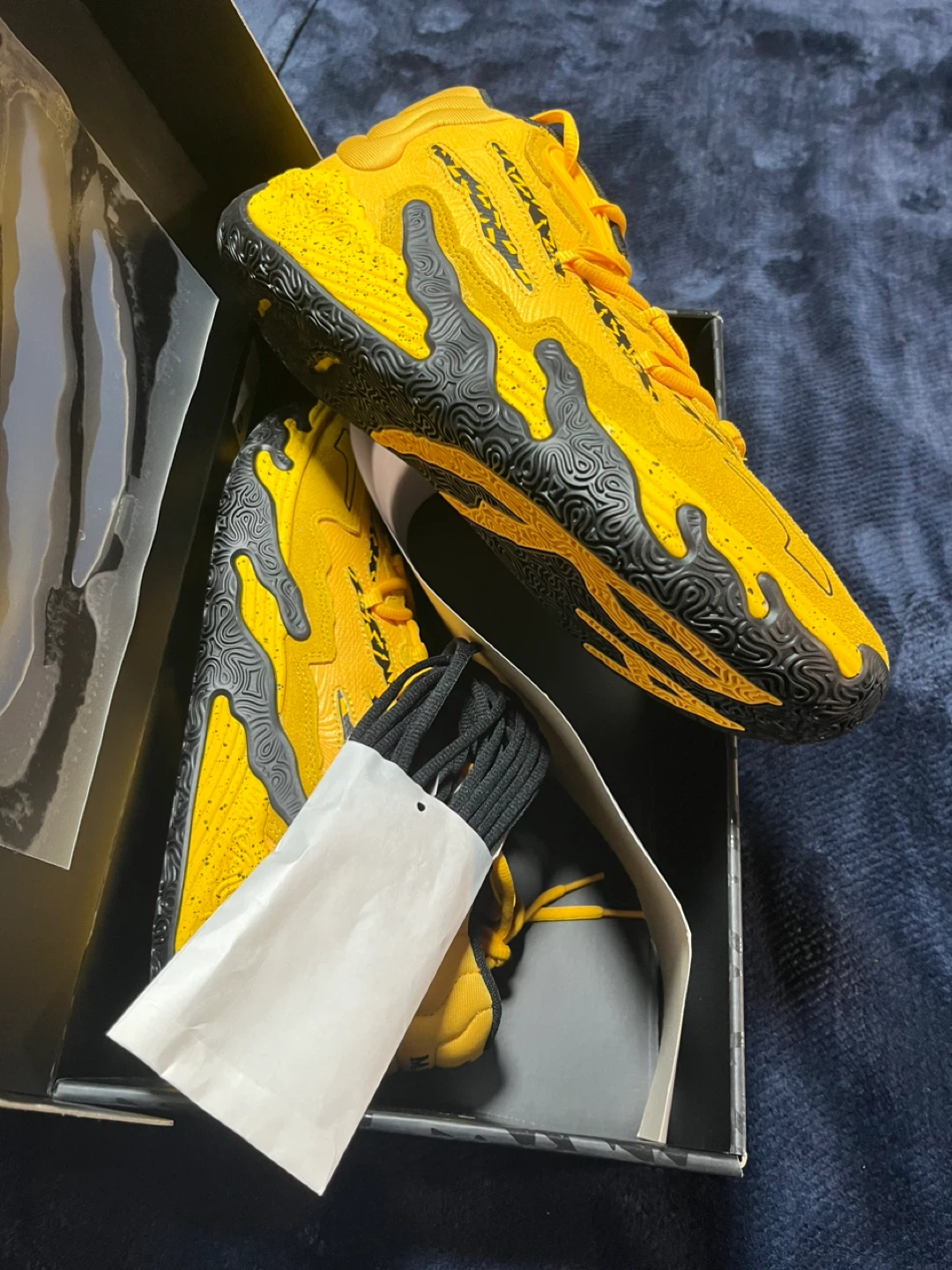 Puma MB.01 Porsche Turbo Yellow Basketball Shoes US 12 - photo 3