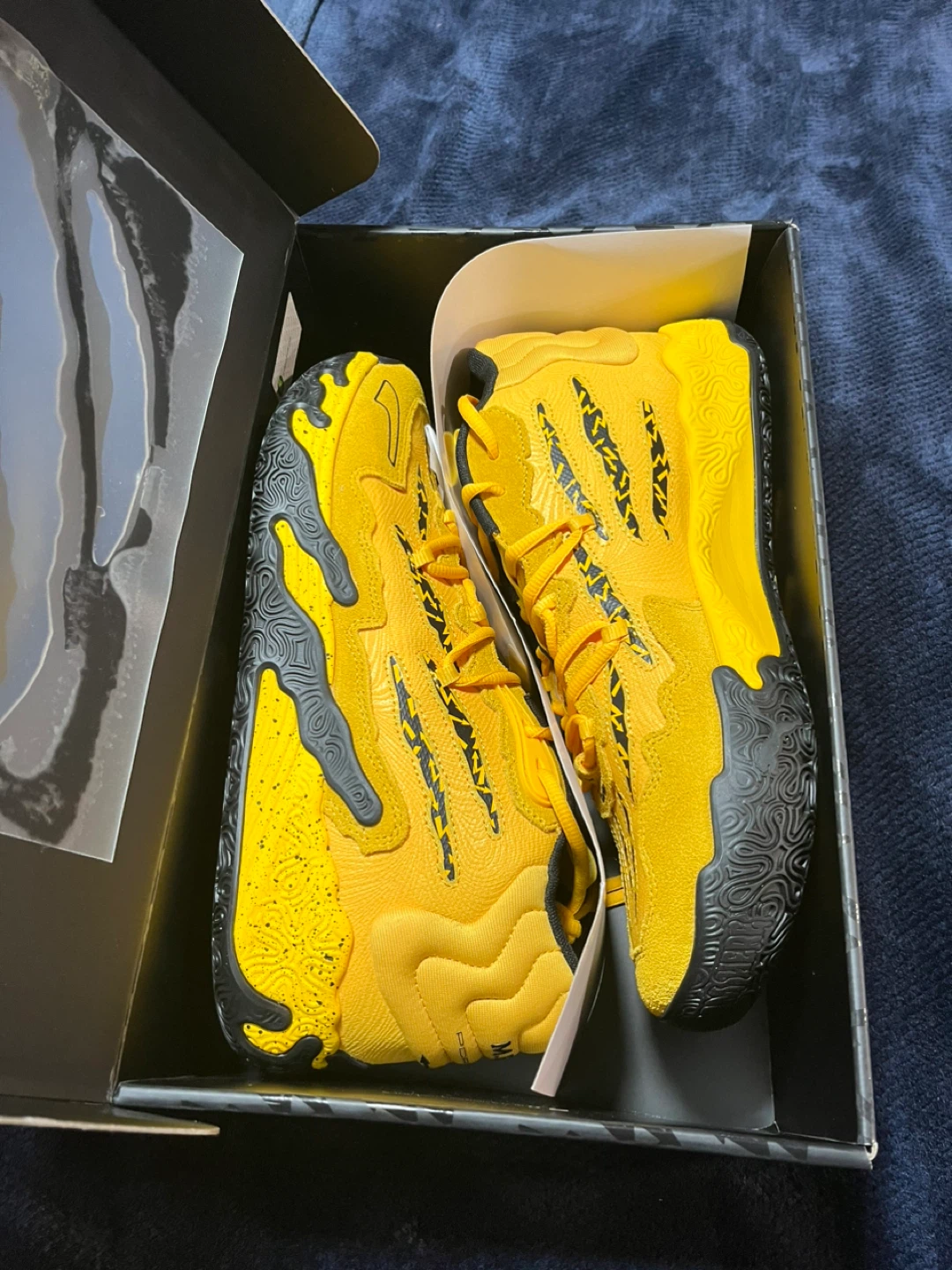 Puma MB.01 Porsche Turbo Yellow Basketball Shoes US 12