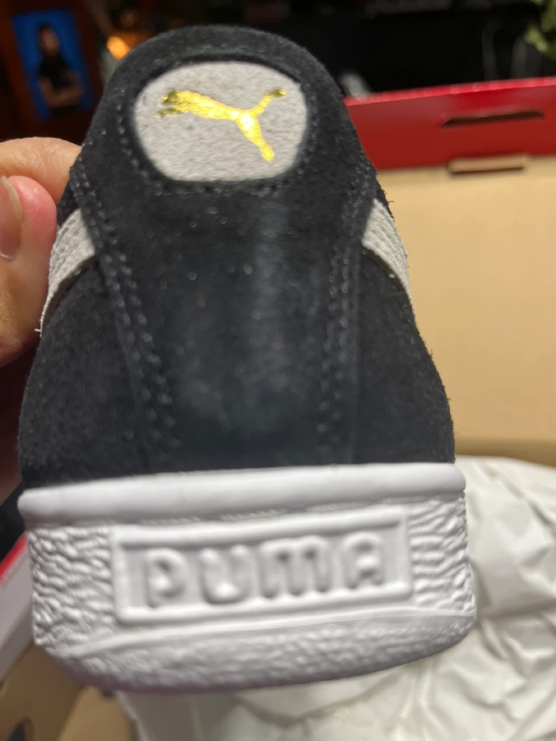 Puma Suede Classic XXI Men's Shoes - Black/White Size 11 - photo 2