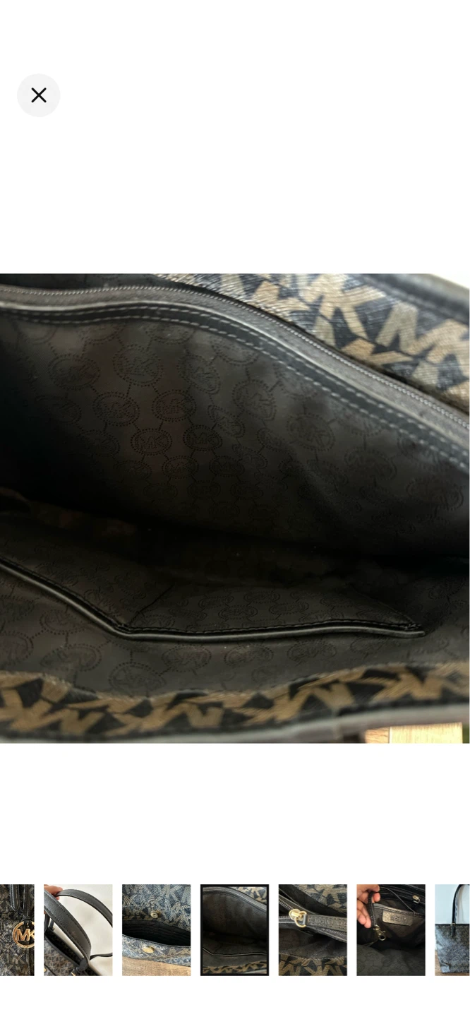 Michael Kors Black/Brown MK Tote Bag - photo 5