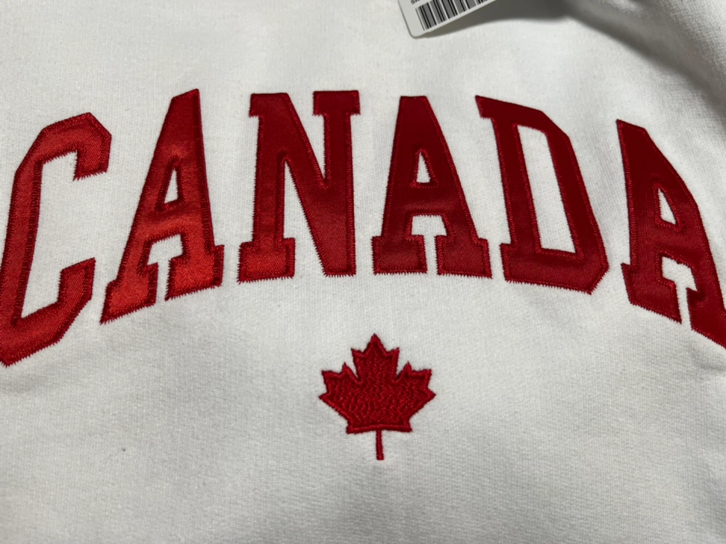 White Canada Embroidered Hoodie - photo 2