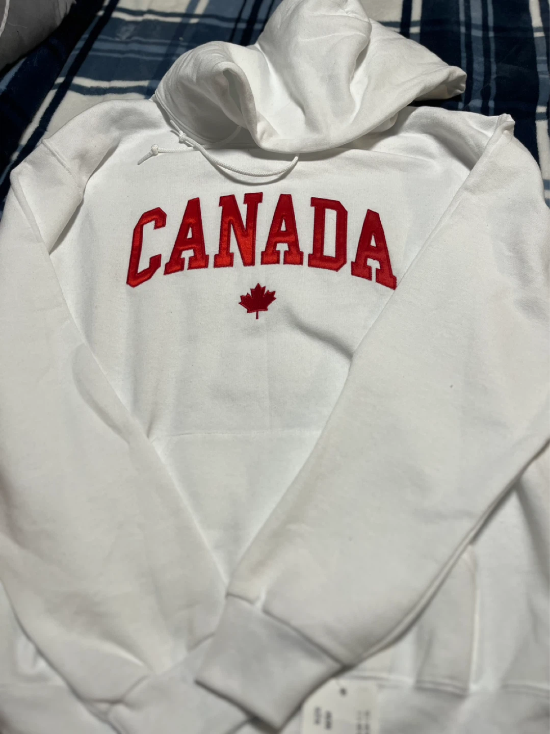 White Canada Embroidered Hoodie - photo 3