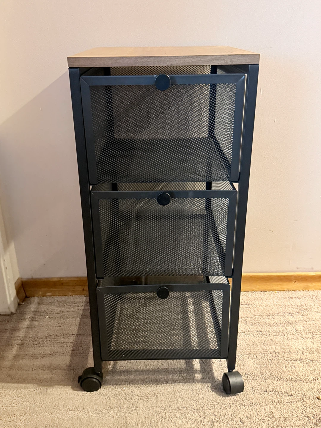 3-Drawer Rolling Storage Organizer Cart