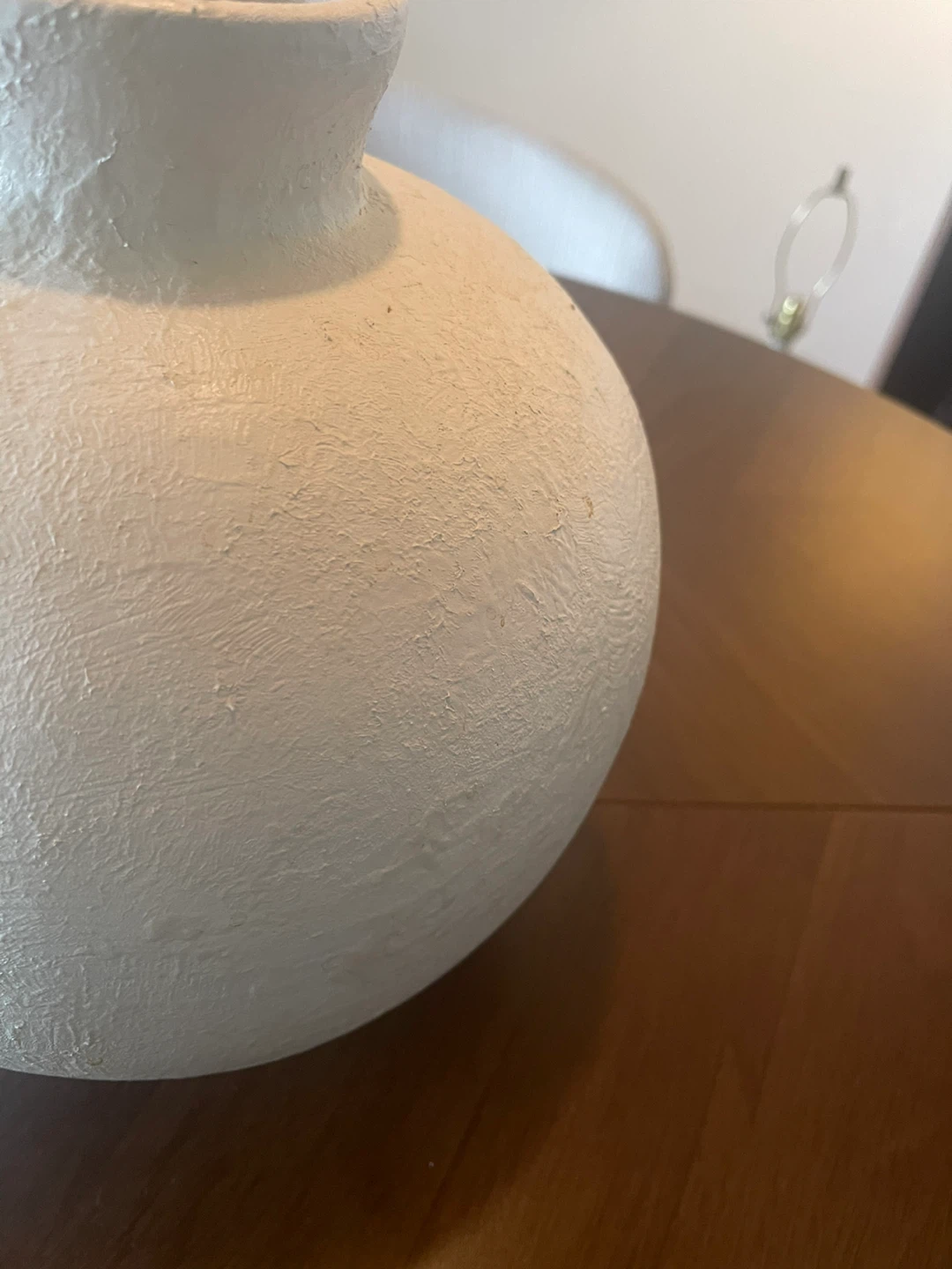 Textured White Round Vase - photo 2