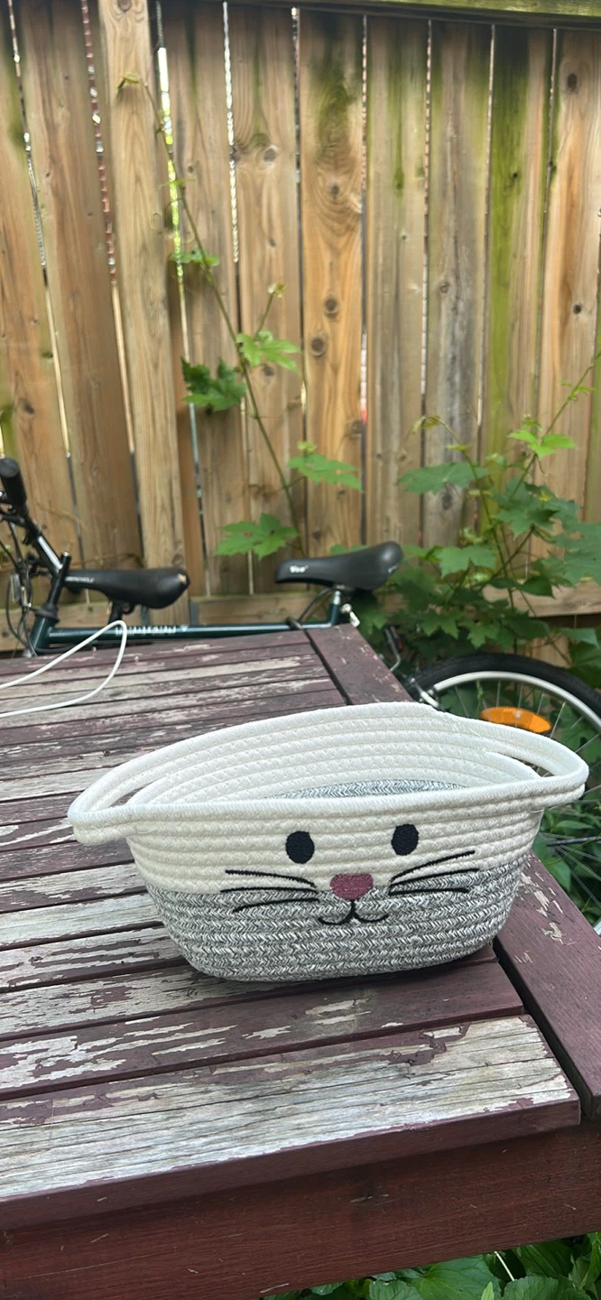 Bunny Face Rope Storage Basket
