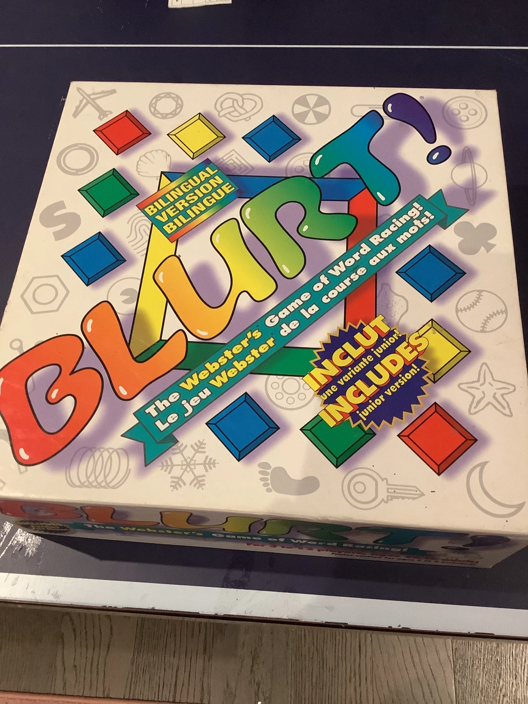 Blurt! The Webster's Game of Word Racing Board Game