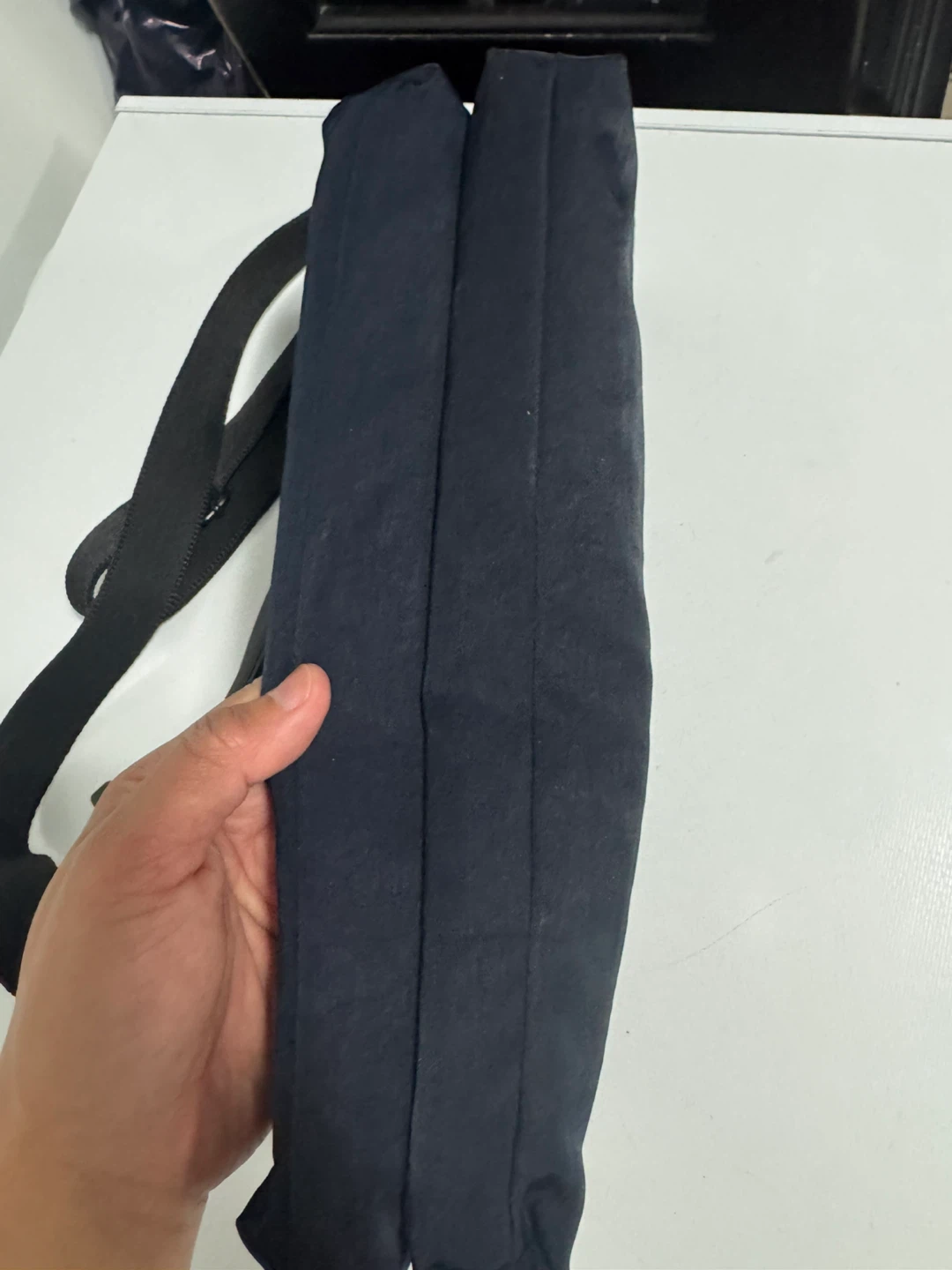 Derek Alexander Navy Nylon Crossbody Bag - photo 3