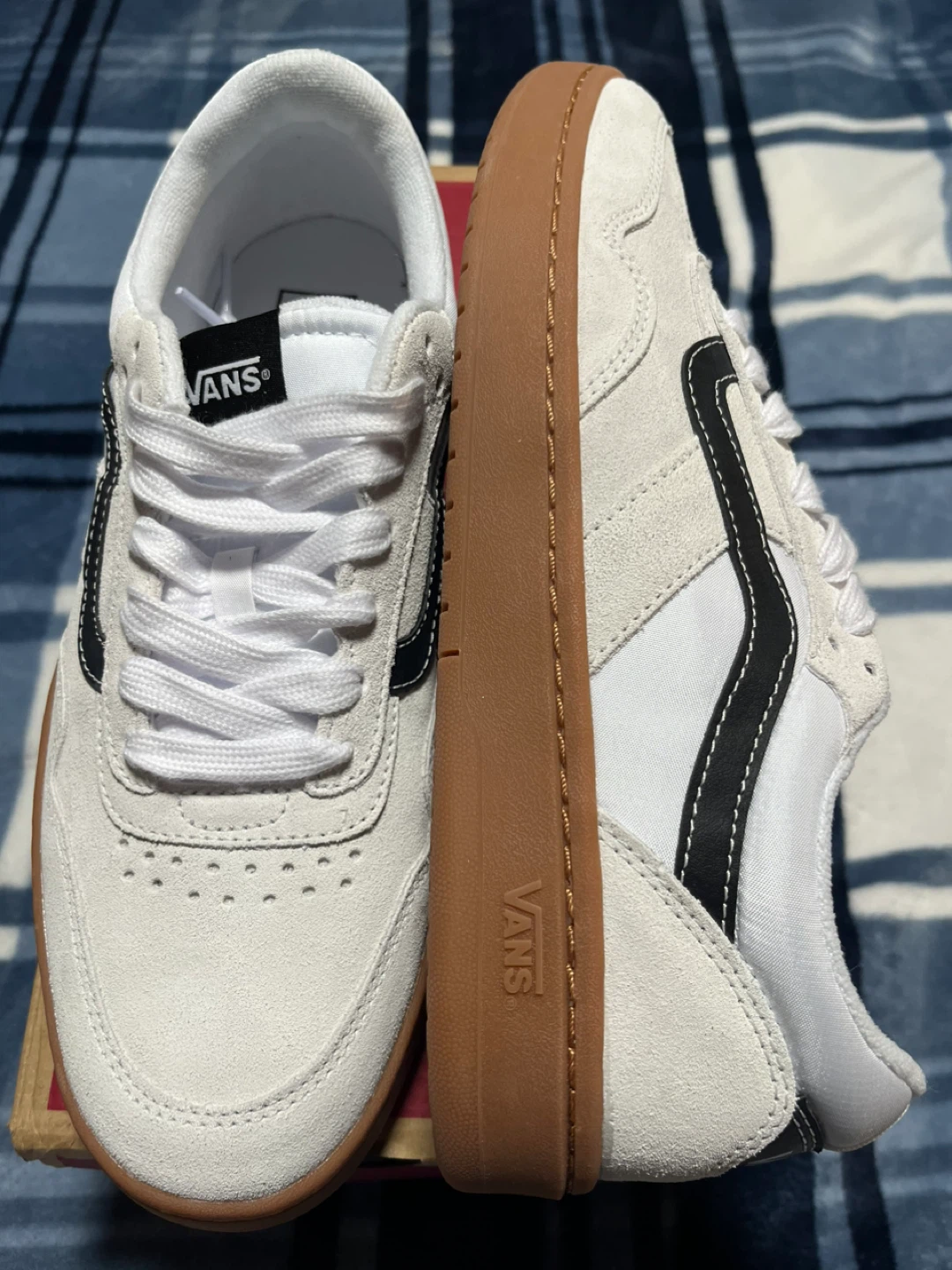 Vans Skate Shoes White/Black Size 10 - photo 2