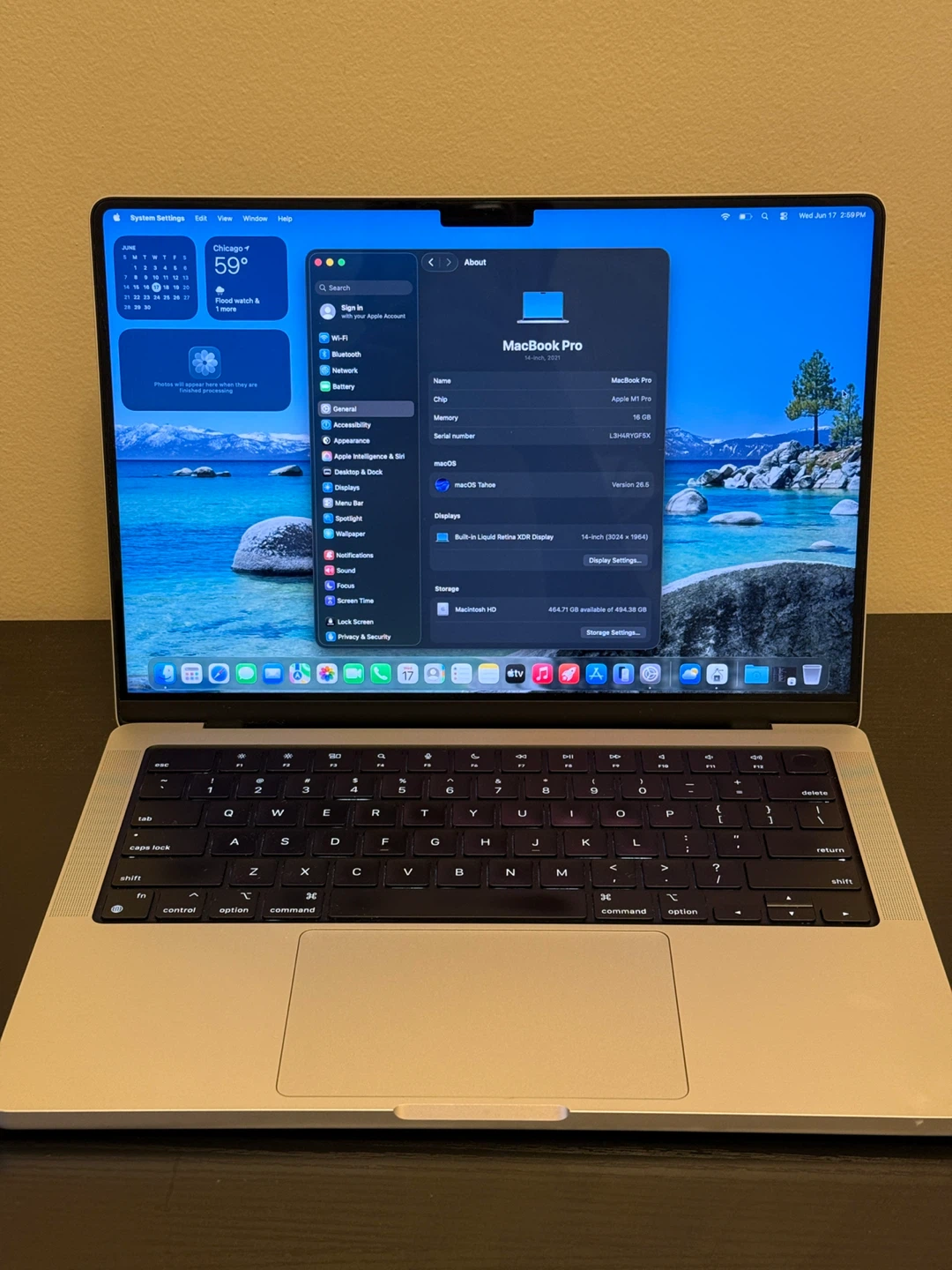MacBook Pro 14-inch 2021 Apple M1 Pro 16 GB RAM 512GB SSD - photo 2
