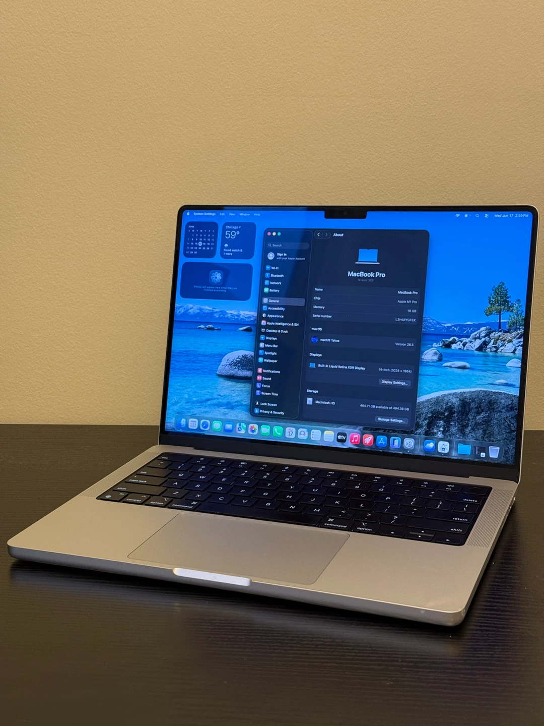 MacBook Pro 14-inch 2021 Apple M1 Pro 16 GB RAM 512GB SSD