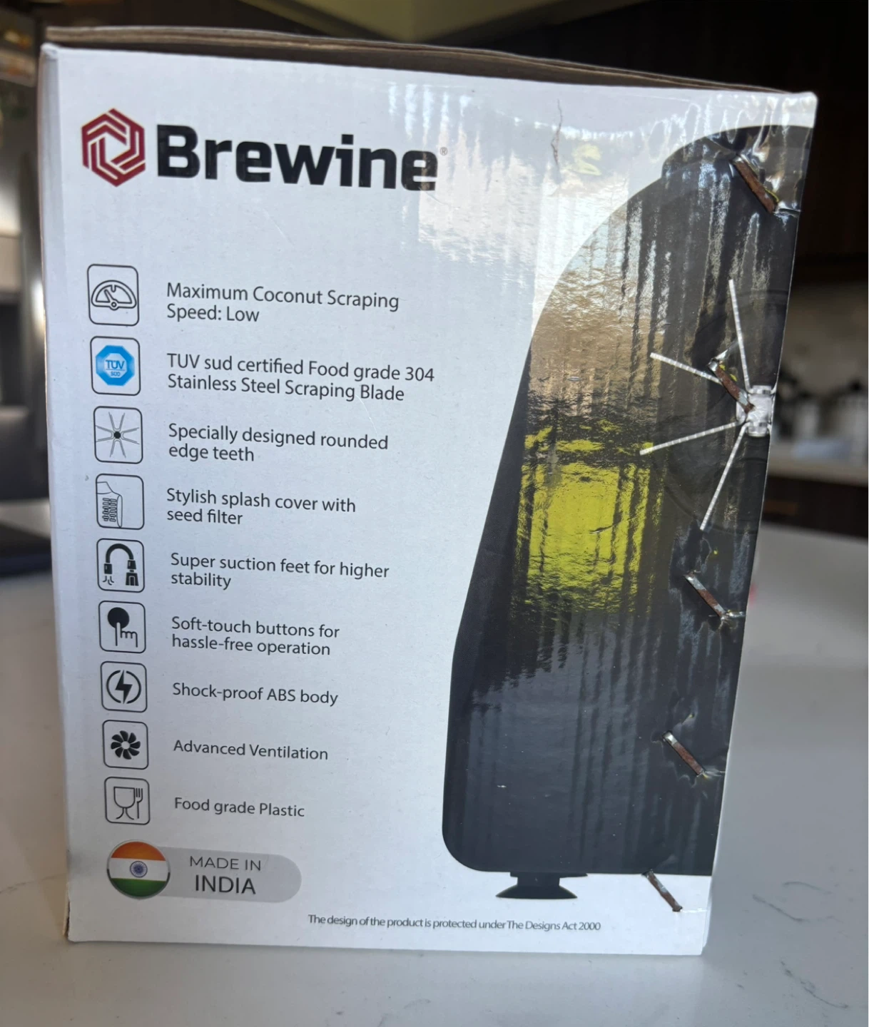 Brewine 2-in-1 Electric Coconut Scraper & Citrus Press - photo 2