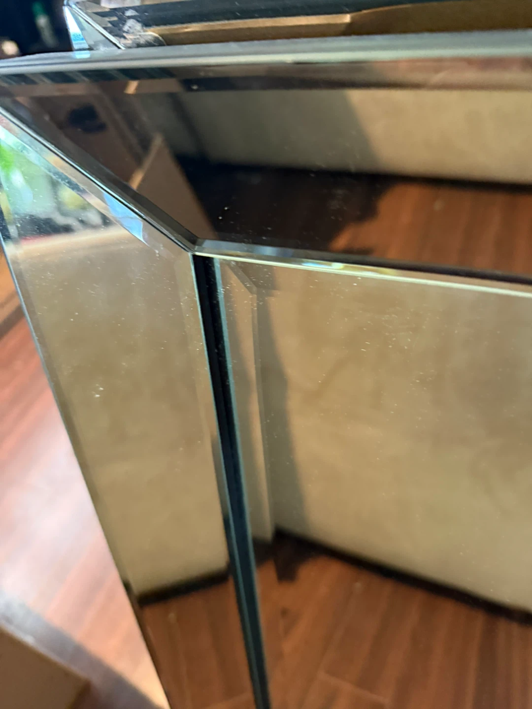 Two Bevelled Frameless Mirror - photo 2