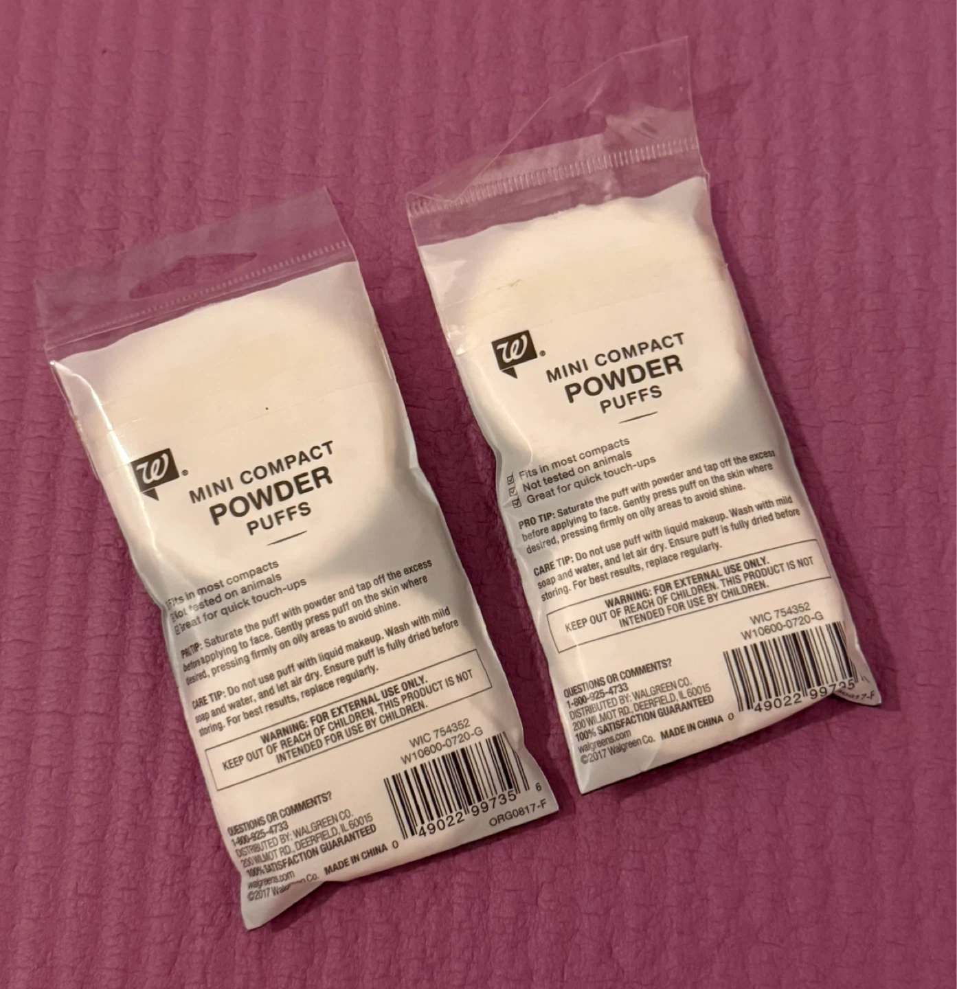 NEW⚽️Mini Compact Powder Puffs (2 Pack) - photo 2
